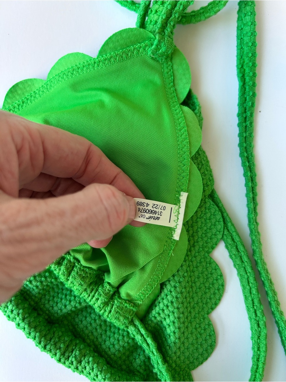 Aerie Scalloped Triangle Bikini Top xs-small - Picture 2 of 2